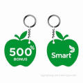 Metal Green Apple Keychain